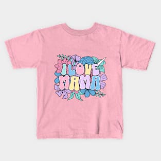 floral love mama Kids T-Shirt